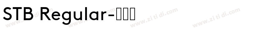 STB Regular字体转换